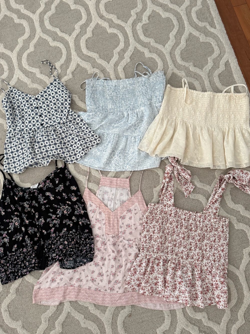 Y2K/Couquette Floral Baby Doll Trendy Tops Bundle - Women’s